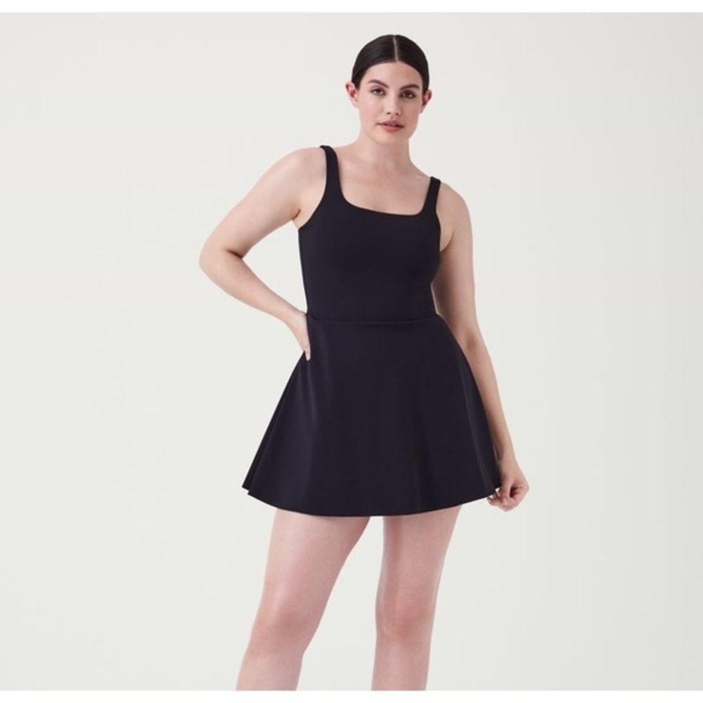 Spanx The Get Moving Square Neck Dress